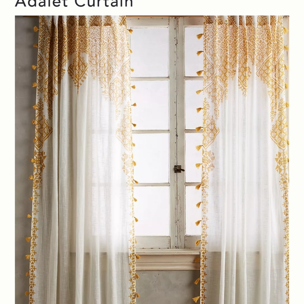 Set of Anthropologie Adalet curtains
